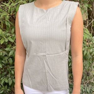 Gray blouse Banana Republic
